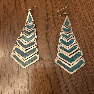 Silver and Turquoise Earrings
